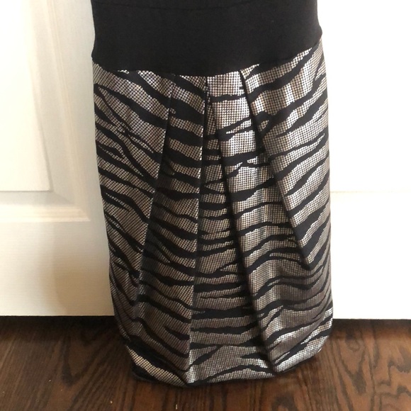 Jane Norman Black & Silver Animal Print Dress - Picture 5 of 7